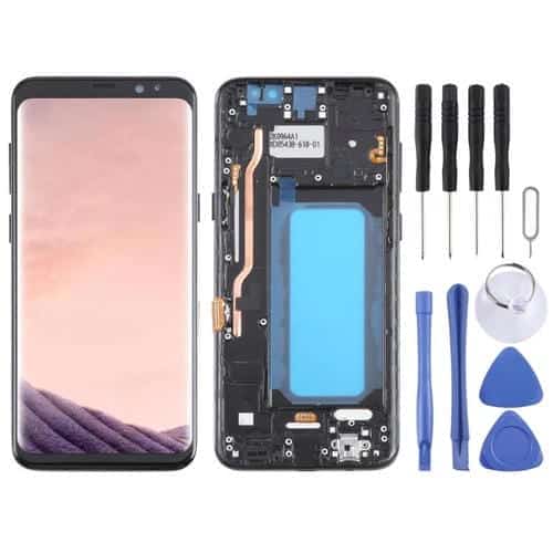 Pantalla TFT Completa para Samsung Galaxy S8+ SM-G955 con Marco (Negro)