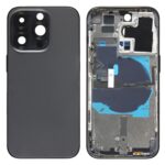 Tapa Trasera de Batería para Apple iPhone 14 Pro con Cable Flex de Encendido y Volumen y Módulo de Carga Inalámbrica Versión CE UE