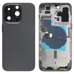 Tapa Trasera de Batería para Apple iPhone 14 Pro Max con Cable Flex de Encendido y Volumen y Módulo de Carga Inalámbrica Versión USA