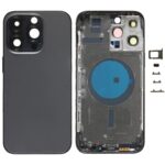 Tapa Trasera de Batería con Teclas Laterales y Bandeja Tarjetas para Apple iPhone 14 Pro Max Versión CE UE