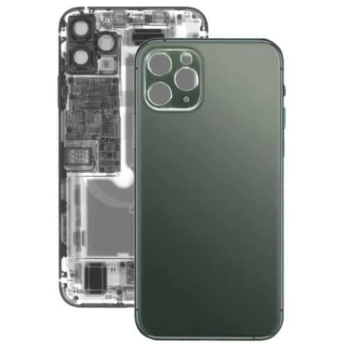 Panel de Vidrio Tapa Trasera Batería para Apple iPhone 11 Pro (Verde)