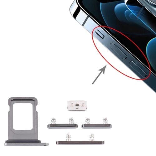 Bandeja Tarjeta SIM + Teclas Laterales para Apple iPhone 12 Pro Max (G)