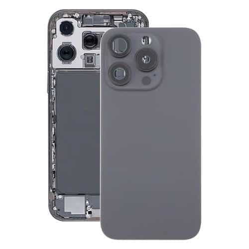 Cubierta Trasera de Batería de Vidrio Original con Lente de Cámara e Imán Magsafe para Apple iPhone 16 Pro Max (Negro)