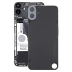 Tapa Trasera Original para Nothing Phone 1 con Tapa para Lente de Cámara (Negra)