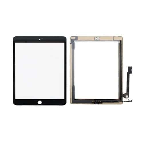 Botón Controlador y Tecla Inicio con Cable Flex PCB y Panel Táctil Adhesivo para Apple iPad 4 (Negro)