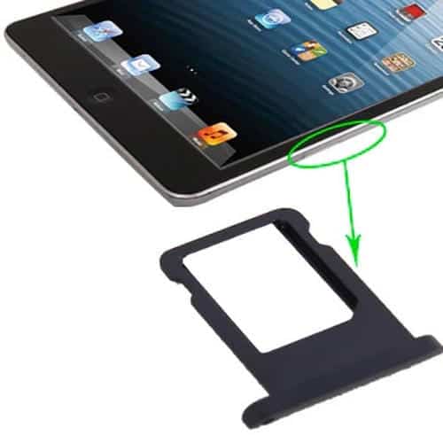 Bandeja Tarjeta SIM para Apple iPad Mini Versión Wlan + Cellular (Negro)