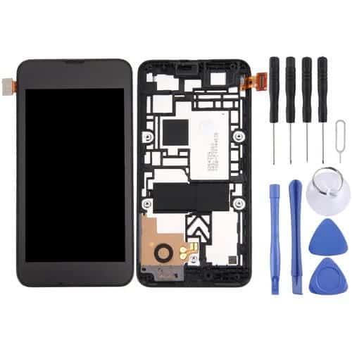 Pantalla Completa con Marco para Nokia Lumia 530 (Negro)
