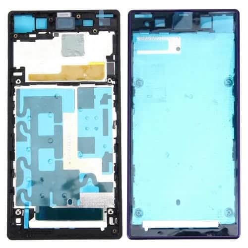 Marco LCD Carcasa Frontal para Sony Xperia Z1 C6902 L39H C6903 C6906 C6943 (Púrpura)