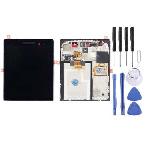 Pantalla Completa Original para BlackBerry P9983 con Marco (Negro)
