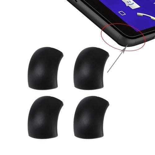 Borde de Bisel Frontal para Sony Xperia C4 (Negro) - 4 Piezas