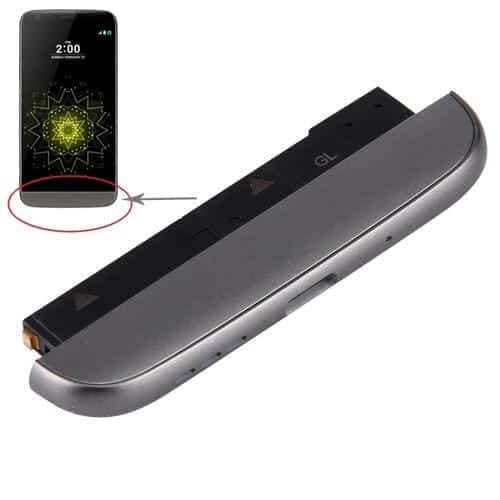 Módulo Base de Carga Micrófono Altavoz Ringer Zumbador para LG G5 Vs987 Versión USA (Gris)
