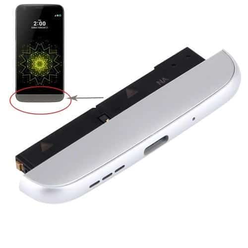 Módulo Base de Carga Micrófono Altavoz Ringer Zumbador para LG G5 VS987 Versión USA (Plata)