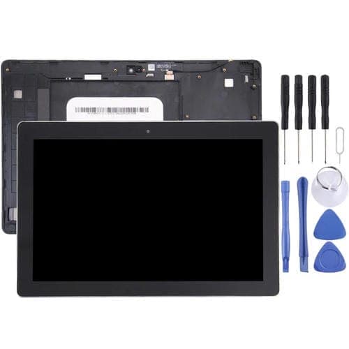 Pantalla Completa para Asus Zenpad 10 Z300C / Z300Cg P023 con Cable Flex Verde y con Marco (Negro)