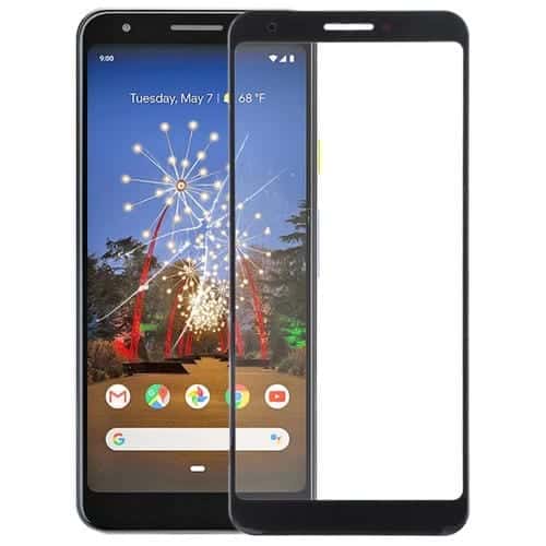 Cristal Exterior Pantalla Frontal para Google Pixel 3A XL (Negro)