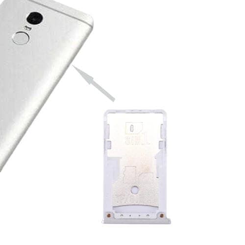 Bandeja Tarjeta SIM y SIM / TF para Xiaomi Redmi 4 (Plata)