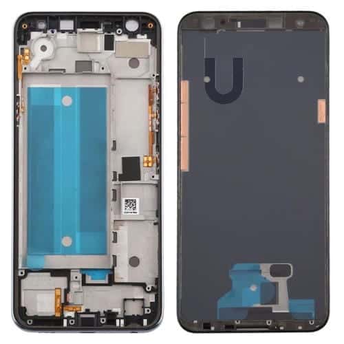 Carcasa Frontal Placa de Bisel con Marco Pantalla LCD para LG K40 K12 K12 Plus X4 2019 X420 (Versión de SIM Única) (Plata)