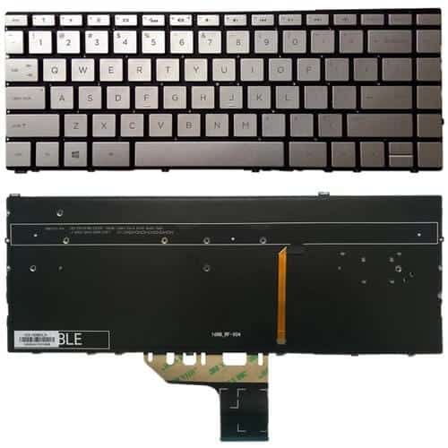 Teclado para HP Spectre X360 13-W Series 13-W013Dx 13-W014Dx 13-W023Dx 13-W063Nr 13-W010Ca 13-W020Ca Retroiluminado (Plateado) Versión USA