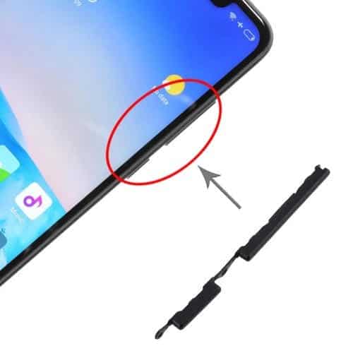 Teclas Laterales para Xiaomi Redmi Note 6 Pro (Negro)