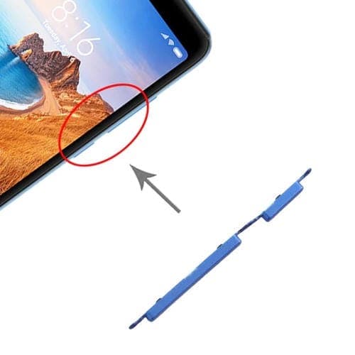Teclas Laterales para Xiaomi Redmi 7A (Azul)