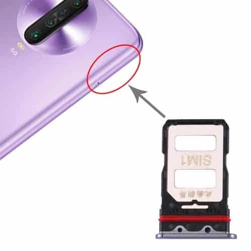 Bandeja Tarjeta SIM para Xiaomi Redmi K30 Pro (Negro)