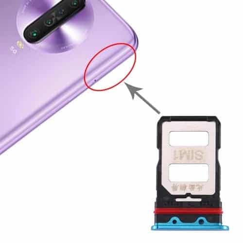 Bandeja Tarjeta SIM para Xiaomi Redmi K30 Pro (Azul)