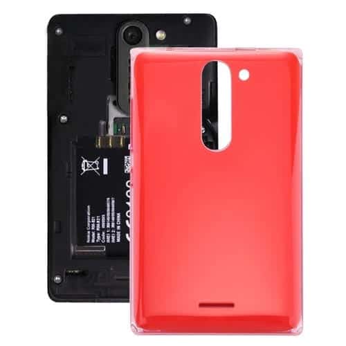 Tapa Trasera de Batería para Nokia Asha 502 Dual SIM (Rojo)