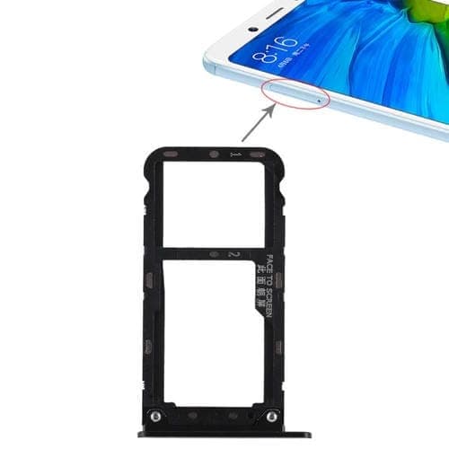 Bandeja Tarjeta SIM / Micro SD para Xiaomi Redmi Note 5 (Negro)