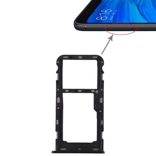 Bandeja Tarjeta SIM / Micro SD para Xiaomi Redmi 5 (Negro)