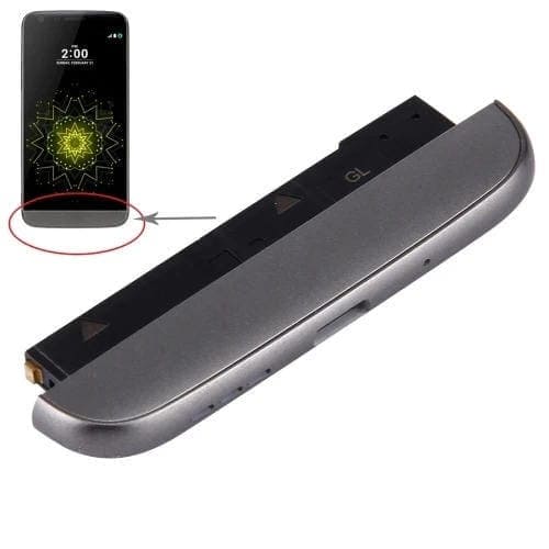 Módulo Base de Carga Micrófono Altavoz Ringer Zumbador para LG G5 F700K Versión KR (Gris)