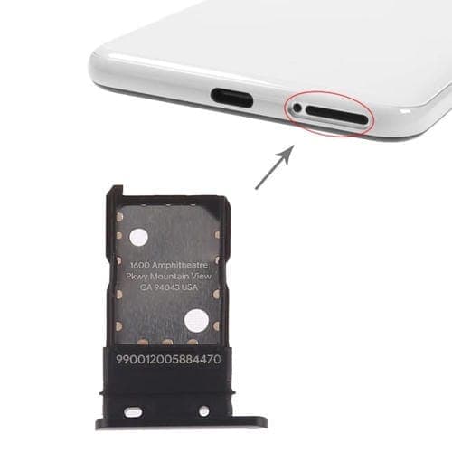 Bandeja Tarjeta SIM para Google Pixel 3 (Negro)