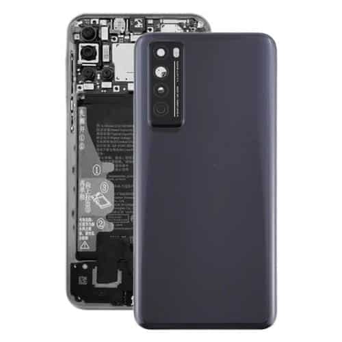 Tapa Trasera de Batería con Tapa de Lente de Cámara para Huawei Nova 7 5G (Negro)