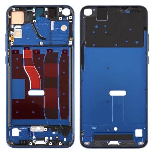 Carcasa Frontal Placa de Bisel de Marco Pantalla LCD con Teclas Laterales para Honor V20 (para Honor View 20) (Azul)