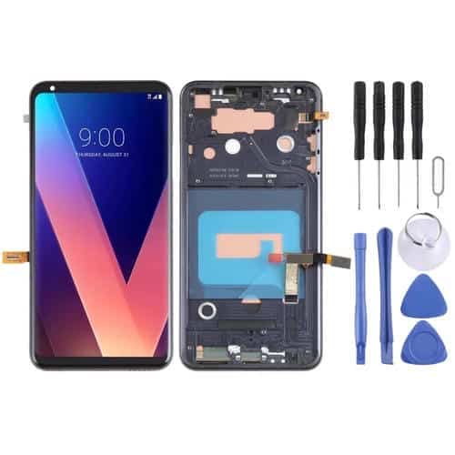 Pantalla Completa Original para LG V30 con Marco (Negro)