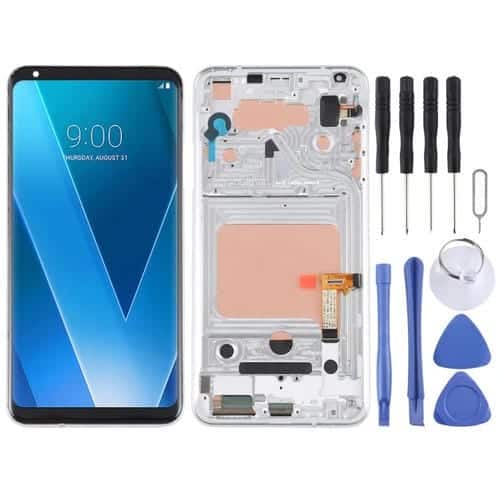 Pantalla Completa con Marco para LG V30 (Plata)