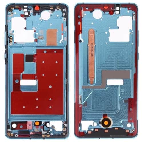Carcasa Frontal Placa de Bisel de Marco Pantalla LCD con Teclas Laterales para Huawei P30 Pro (Crepúsculo)