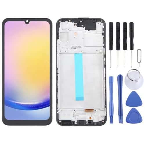 Pantalla Completa OLED para Samsung Galaxy A25 SM-A256B 6.36" con Marco (Negro)