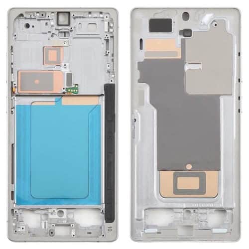 Marco Central y Placa del Bisel para Samsung Galaxy S25 Ultra SM-S938B (Plateado)