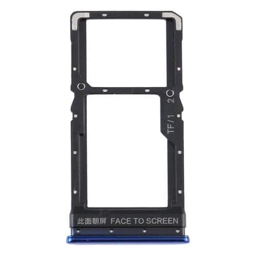 Bandeja Tarjeta SIM + Micro SD para Xiaomi Poco X3 / Poco X3 NFC (Azul)