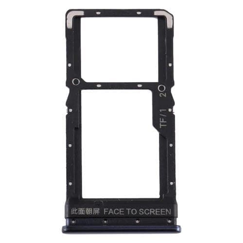 Bandeja Tarjeta SIM + Micro SD para Xiaomi Poco X3 / Poco X3 NFC (Negro)