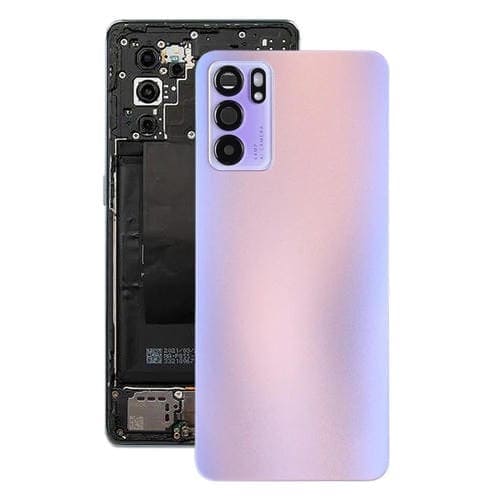 Cubierta Posterior Tapa Batería Original para Oppo Reno6 5G Peqm00 CPH2251 (Púrpura)