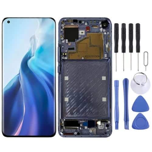 Pantalla Completa Original para Xiaomi Mi 11 M2011K2C M2011K2G con Marco (Púrpura)