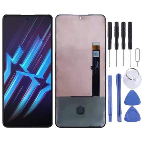 Pantalla Completa Original AMOLED para ZTE Nubia Red Magic 6R Nx666J (Negro)