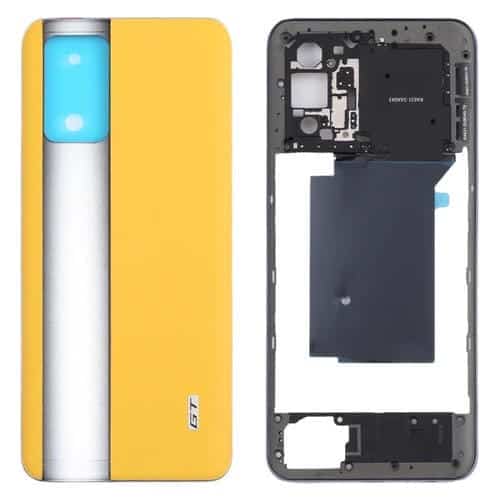 Marco Medio y Cubierta Trasera de Batería para Realme GT RMX2202 (Amarillo)