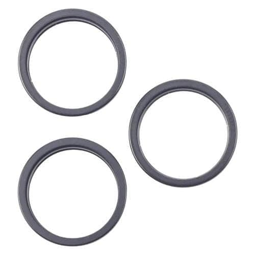Juego de 3 Protectores de Metal Cámara Trasera para Apple iPhone 16 Pro Max (Negro)