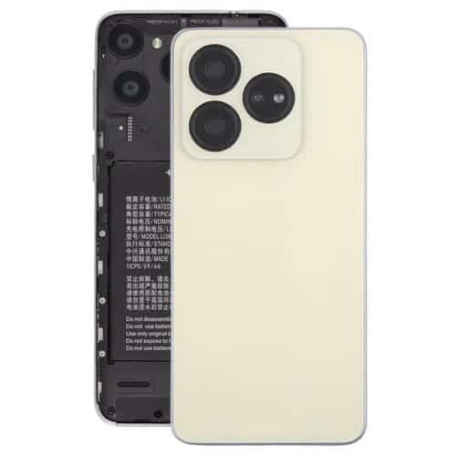 Tapa Trasera de Vidrio con Marco Central y Tapa de Lente de Cámara para ZTE Axon 60 Lite Z2356 (Dorada)