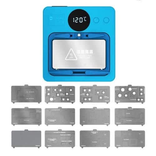 Kit de Plataforma de Calefacción Sunshine Ss-T12B Reparación de Placa Base de 13 en 1 Compatible con Apple iPhone 7G-16Pm y Android Universal