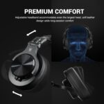 Auriculares estéreo Bluetooth inalámbricos montados en la cabeza, A70 Brown - Imagen 3