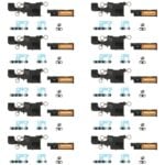 Para iPhone 17, 10 juegos de altavoz, timbre, zumbador y malla antipolvo, For iPhone 17