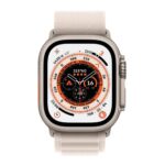 Apple Watch Ultra (GPS + Cellular) 49mm Titanio con Correa Alpine Loop Blanca Starlight - Talla M - Imagen 2