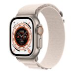 Apple Watch Ultra (GPS + Cellular) 49mm Titanio con Correa Alpine Loop Blanca Starlight - Talla M